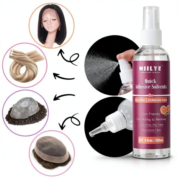 MIILYE Tape Extension Remover Fast Acting Clear-2